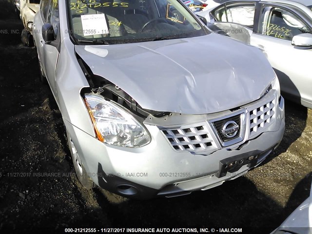 JN8AS58V38W104944 - 2008 NISSAN ROGUE S/SL SILVER photo 6