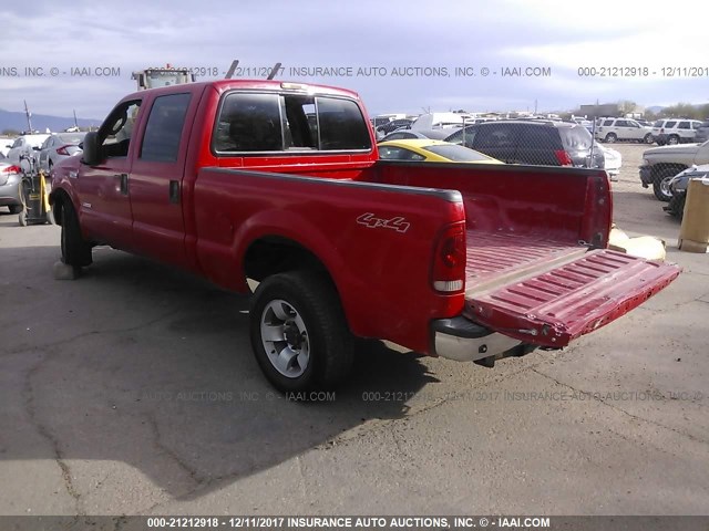 1FTSW21P17EB17615 - 2007 FORD F250 SUPER DUTY RED photo 3