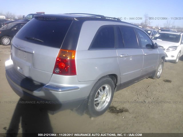 2C4GM68435R475653 - 2005 CHRYSLER PACIFICA TOURING SILVER photo 4