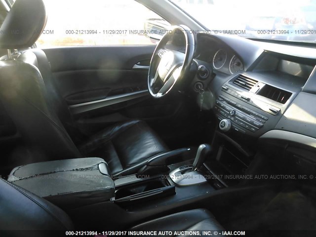 1HGCP26859A096394 - 2009 HONDA ACCORD EXL SILVER photo 5