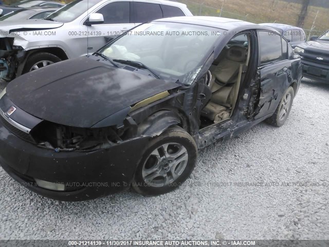 1G8AL52F24Z115804 - 2004 SATURN ION LEVEL 3 BLACK photo 2