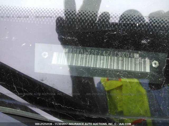 1G8AL52F24Z115804 - 2004 SATURN ION LEVEL 3 BLACK photo 9