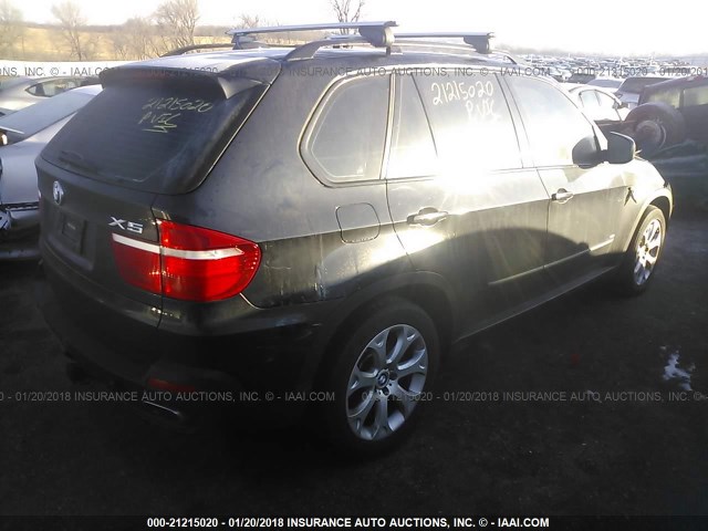 5UXFE835X8L160302 - 2008 BMW X5 4.8I BLACK photo 4