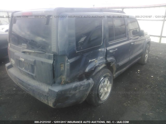 1J8HG48K17C577682 - 2007 JEEP COMMANDER BLUE photo 4