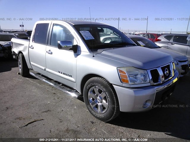 1N6BA07A87N221750 - 2007 NISSAN TITAN XE/SE/LE SILVER photo 1