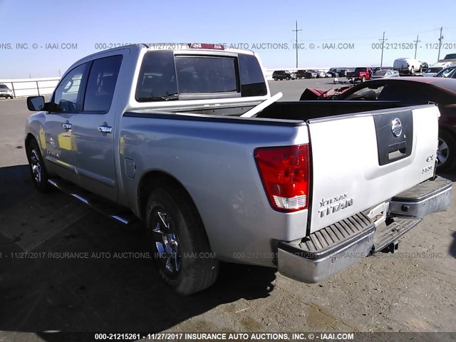 1N6BA07A87N221750 - 2007 NISSAN TITAN XE/SE/LE SILVER photo 3