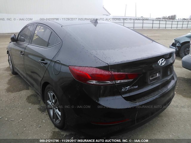 5NPD84LF2HH007712 - 2017 HYUNDAI ELANTRA SE/VALUE/LIMITED BLACK photo 3