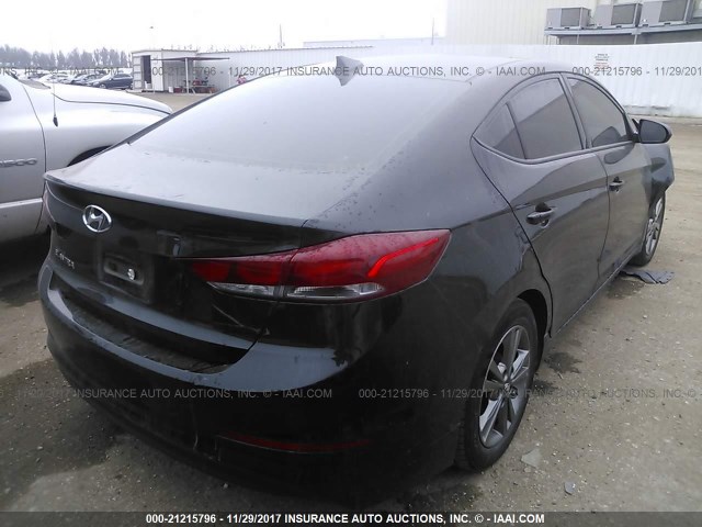 5NPD84LF2HH007712 - 2017 HYUNDAI ELANTRA SE/VALUE/LIMITED BLACK photo 4