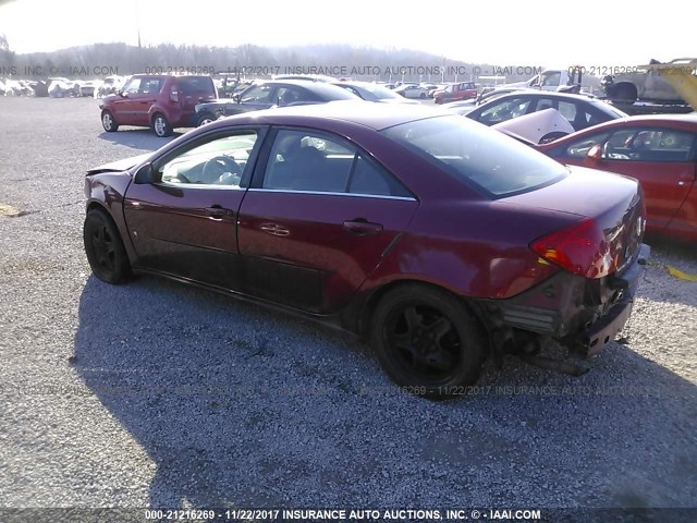 1G2ZG57B384206090 - 2008 PONTIAC G6 SE MAROON photo 3