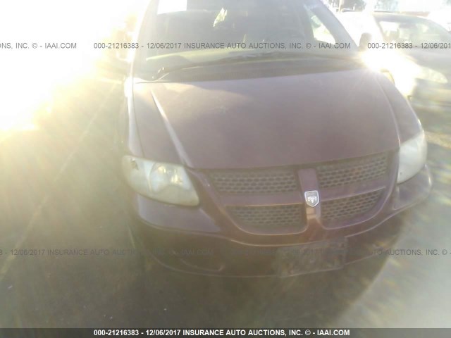 1B4GP45342B625283 - 2002 DODGE CARAVAN SPORT MAROON photo 6