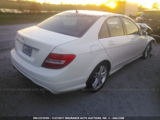 WDDGF8BB5CR229189 - 2012 MERCEDES-BENZ C 300 4MATIC CREAM photo 4