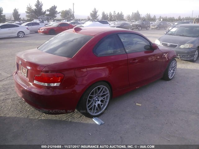 WBAUP93598VF47985 - 2008 BMW 128 I RED photo 4