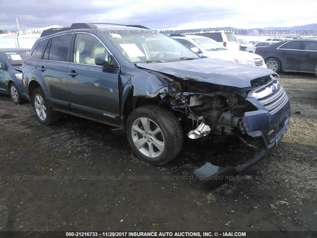 4S4BRBCCXD3236039 - 2013 SUBARU OUTBACK 2.5I PREMIUM BLUE photo 1