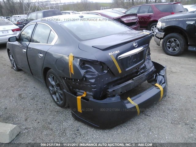 1N4AA5AP1DC827994 - 2013 NISSAN MAXIMA S/SV GRAY photo 3