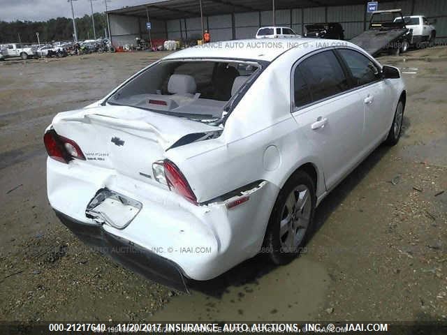 1G1ZC5E01AF180150 - 2010 CHEVROLET MALIBU 1LT 白色 照片 4