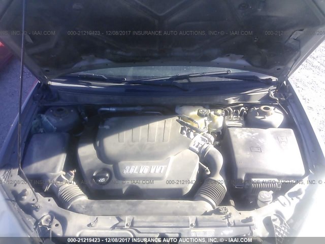 1G2ZM577294219340 - 2009 PONTIAC G6 GXP GRAY photo 10