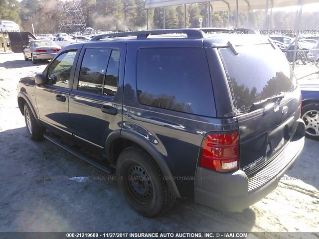 1FMZU72K33UA58549 - 2003 FORD EXPLORER XLS/XLS SPORT Dark Blue photo 3