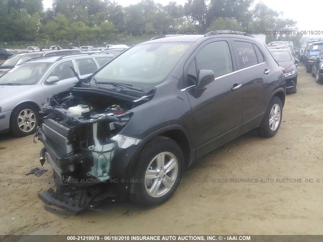 KL7CJLSB4HB192952 - 2017 CHEVROLET TRAX 1LT GRAY photo 2