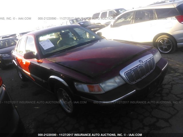 2MEFM74W5WX655530 - 1998 MERCURY GRAND MARQUIS GS BURGUNDY photo 1