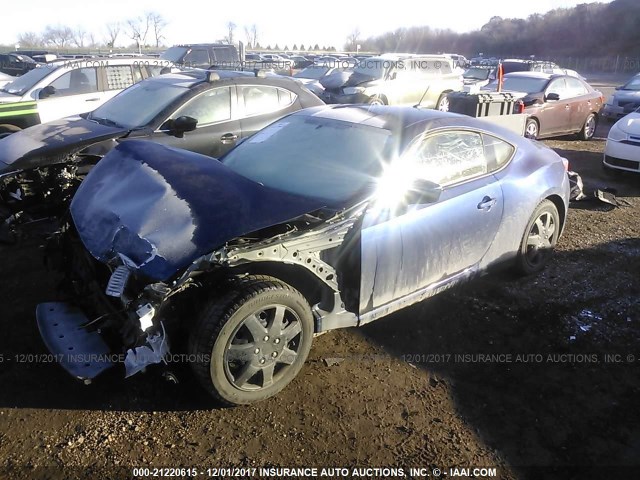 JF1ZNAA19D1721249 - 2013 TOYOTA SCION FR-S ლურჯი ფოტო 2