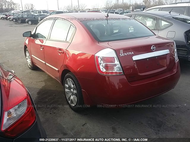 3N1AB6APXAL709619 - 2010 NISSAN SENTRA 2.0/2.0S/SR/2.0SL RED photo 3