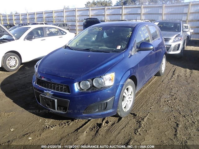 1G1JC6SB9D4248056 - 2013 CHEVROLET SONIC LT BLUE photo 2