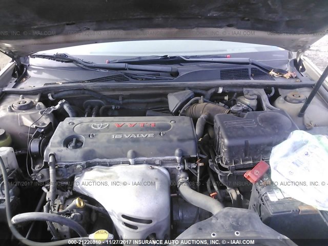 4T1BE32K14U353433 - 2004 TOYOTA CAMRY LE/XLE/SE 金色 照片 10