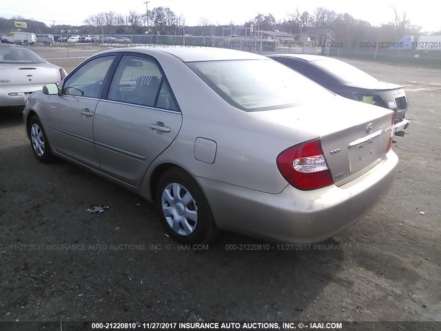 4T1BE32K14U353433 - 2004 TOYOTA CAMRY LE/XLE/SE 金色 照片 3
