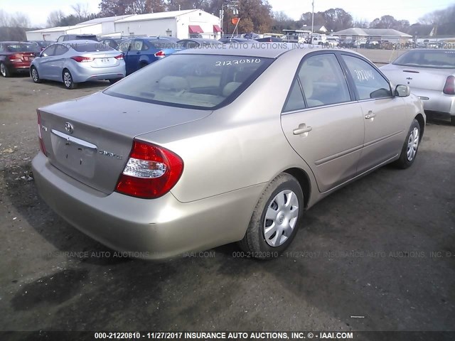 4T1BE32K14U353433 - 2004 TOYOTA CAMRY LE/XLE/SE 金色 照片 4