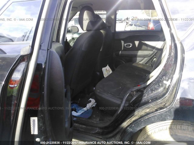 KNDJN2A25E7107058 - 2014 KIA SOUL BLACK photo 8