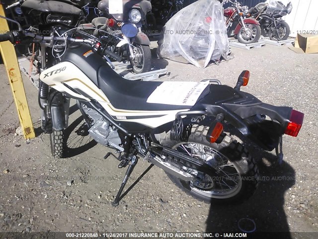 JYADG24E9JA008667 - 2018 YAMAHA XT250 BEIGE photo 3