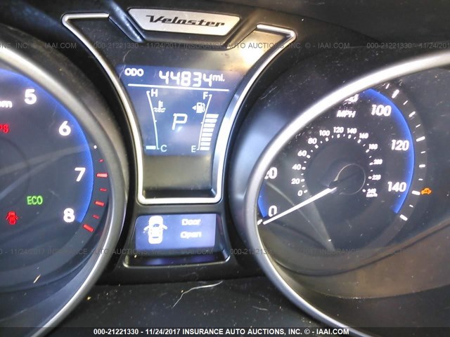 KMHTC6AE3DU123772 - 2013 HYUNDAI VELOSTER TURBO RED photo 7