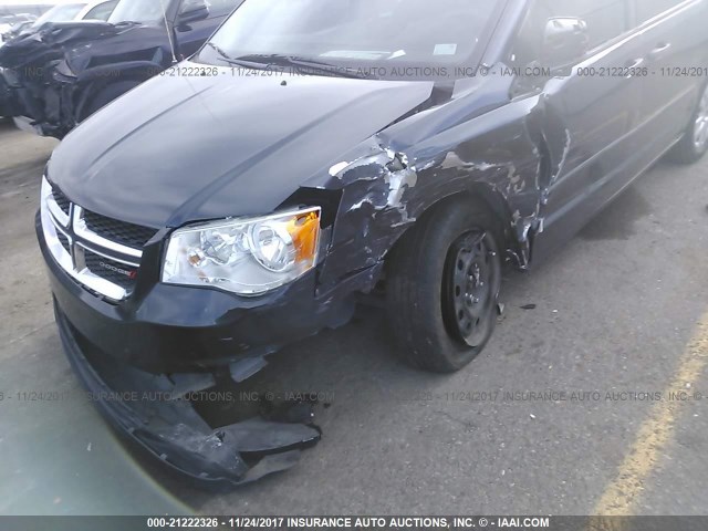 2C4RDGBG6ER251066 - 2014 DODGE GRAND CARAVAN SE BLACK photo 6