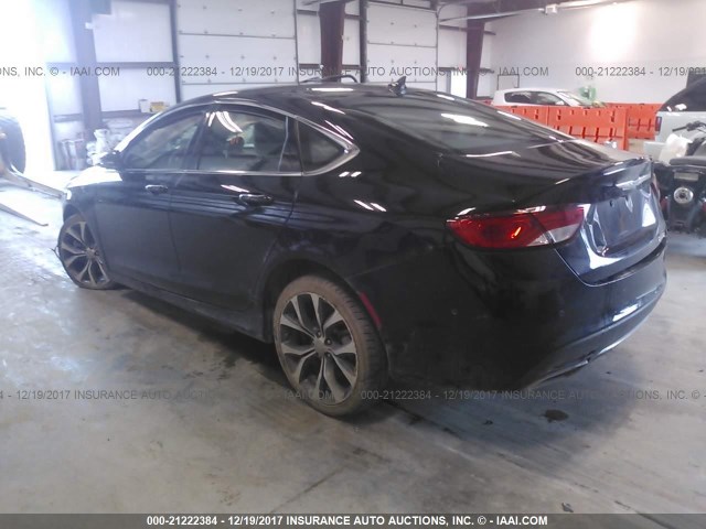 1C3CCCCG2FN510462 - 2015 CHRYSLER 200 C BLACK photo 3