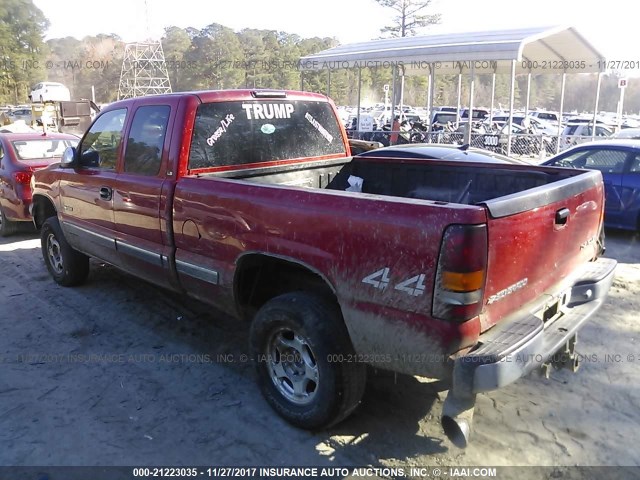 2GCEK19V011330750 - 2001 CHEVROLET SILVERADO K1500 RED photo 3