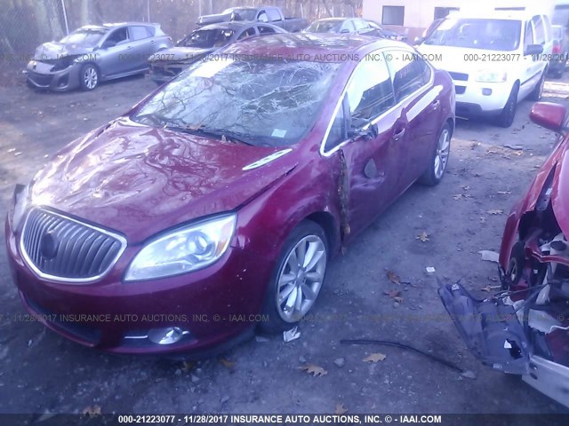 1G4PS5SK2C4148552 - 2012 BUICK VERANO RED photo 6