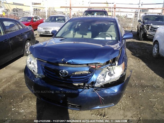 4T1BE46K48U218761 - 2008 TOYOTA CAMRY CE/LE/XLE/SE BLUE photo 6