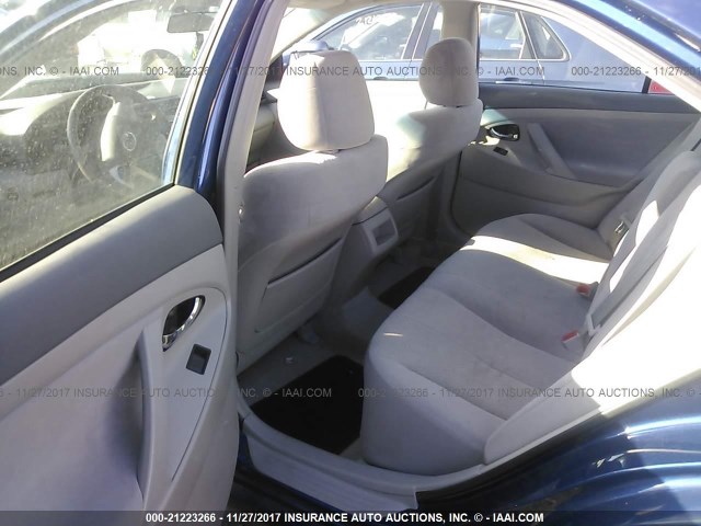 4T1BE46K48U218761 - 2008 TOYOTA CAMRY CE/LE/XLE/SE BLUE photo 8