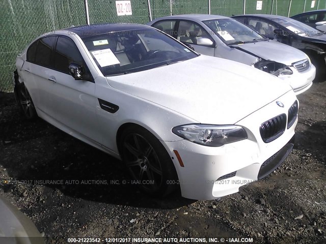 WBSFV9C51ED593870 - 2014 BMW M5 WHITE photo 1