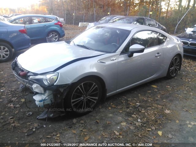 JF1ZNAA11D2730733 - 2013 TOYOTA SCION FR-S SILVER photo 2