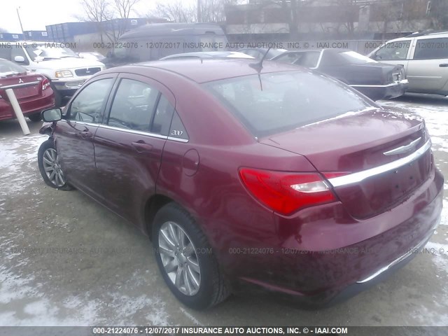 1C3CCBBB8DN545178 - 2013 CHRYSLER 200 TOURING RED photo 3