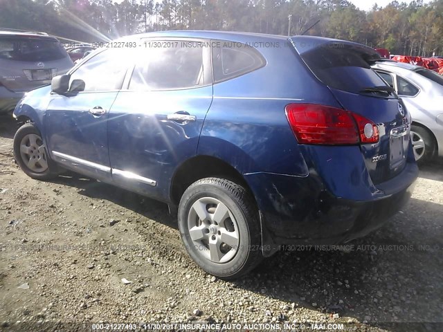 JN8AS5MT6BW158489 - 2011 NISSAN ROGUE S/SV/KROM BLUE photo 3