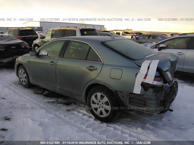 4T4BF3EK4BR134655 - 2011 TOYOTA CAMRY SE/LE/XLE TEAL photo 3