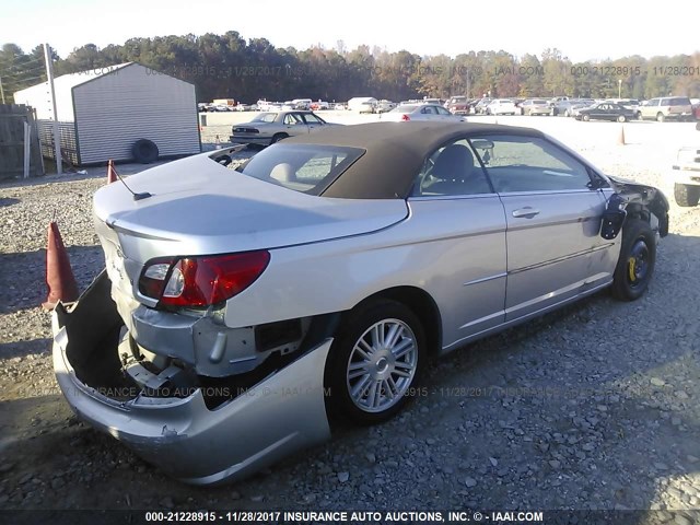 1C3LC45K88N608728 - 2008 CHRYSLER SEBRING SILVER photo 4