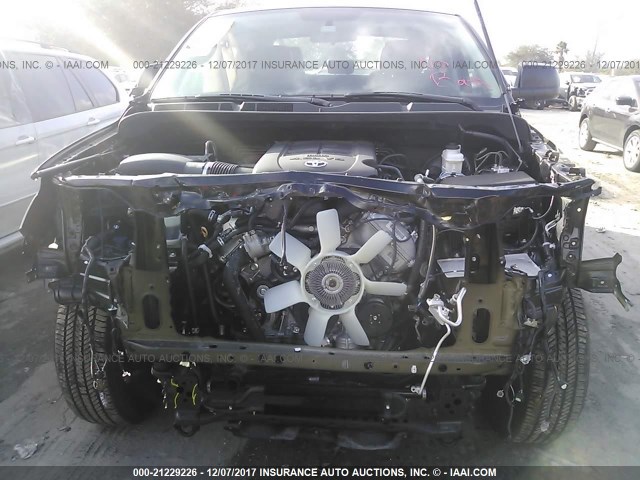 5TFRM5F11HX119137 - 2017 TOYOTA TUNDRA DOUBLE CAB SR/SR5 BLACK photo 6