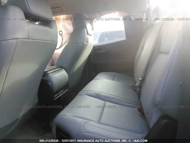 5TFRM5F11HX119137 - 2017 TOYOTA TUNDRA DOUBLE CAB SR/SR5 BLACK photo 8