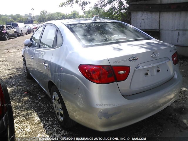 KMHDU4AD3AU869812 - 2010 HYUNDAI ELANTRA BLUE/GLS/SE SILVER photo 3