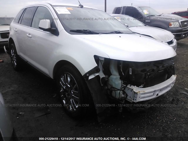 2FMDK3KC0BBA62189 - 2011 FORD EDGE LIMITED WHITE photo 1