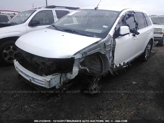 2FMDK3KC0BBA62189 - 2011 FORD EDGE LIMITED WHITE photo 2
