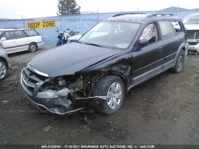 4S4BP60C397329440 - 2009 SUBARU OUTBACK BLUE photo 2